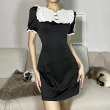 Music Festivals Rave Outfits Dress Summer Women's Clothing Fashion round Neck Short Sleeves Slim Fit