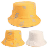 Bucket Hat Fishing Cap Cotton Print Fisherman Hat Female Summer Street Print