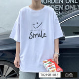 Men T-Shirts All-Match Loose Half Sleeve Print