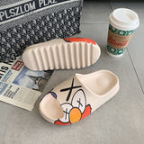 Mens Slide Slippers Men'S Slippers One-Word Sandals Home Shoes