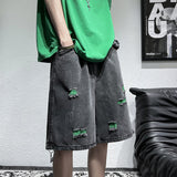 Men Denim Shorts Summer Men's Jeans Shorts Loose