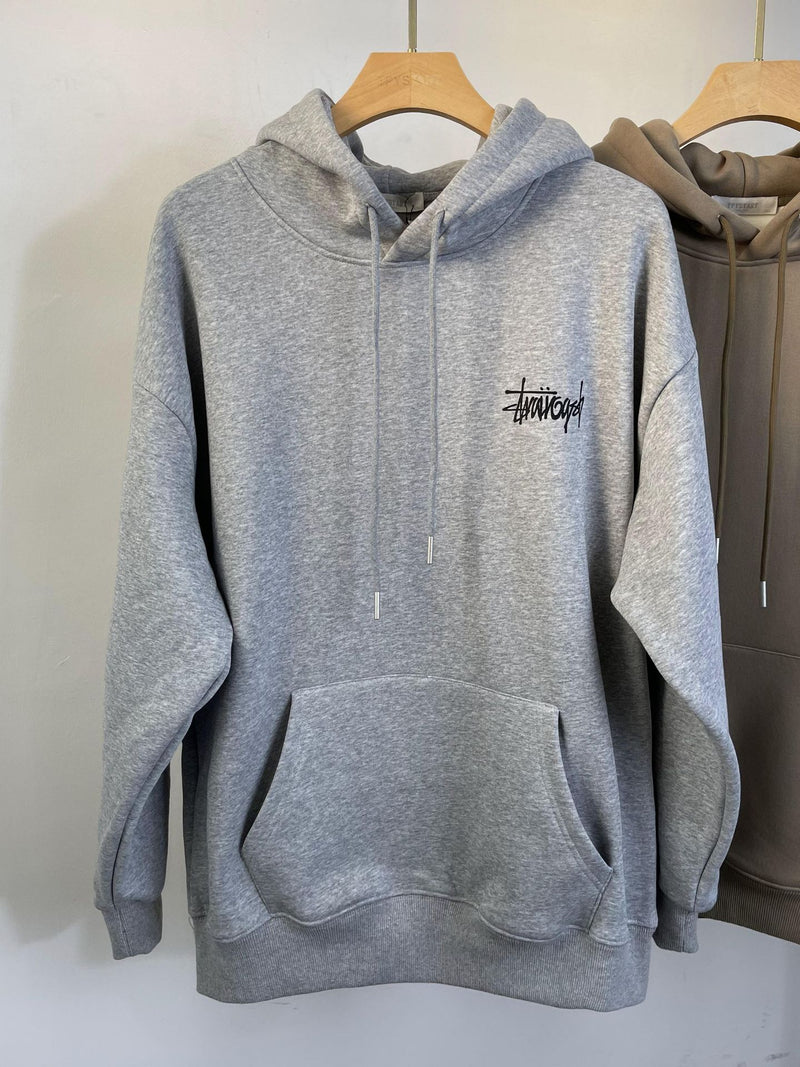 Men Sweatshirts Autumn and Winter Hoodie Top Loose Velvet Thickened