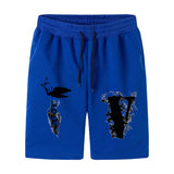 Vlone Shorts Summer Printed Casual Loose Plus Size Sports
