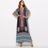 Gypsy Style Dresses plus Size Printed Casual Fashion Robe Beach Dress