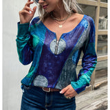Romanian Gypsy Outfits Copy Flower Long-Sleeve Zipper