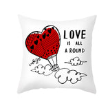 Valentine's Day Pillow Covers 4 Piece Random Styles Together, Home Pillow Cushion Cover