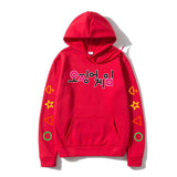 Squid Game Costume Autumn and Winter Squid Game Loose Casual Large Size Hooded Sweater