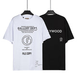 Gallery Dept T Shitrs Summer Los Angeles Letter Short Sleeved T-shirt