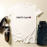 Squid Game Costume round Six Pattern Printed Short-Sleeved T-shirt