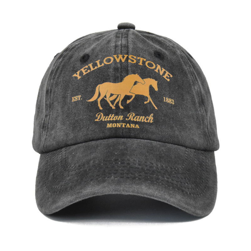 Beth Dutton Hat Graffiti Printing Baseball Cap Yellowstone Yellow Baseball Cap