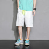 Mens White Shorts Men's Summer Trendy Casual