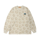 Crew Neck Sweatshirts for Men Men's Autumn Printed Sweater Men's Loose Bottoming Shirt Top