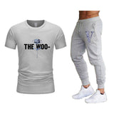 Vlone T Shirts & Pants 2 Piece Set Summer Men'S Short Sleeve T-Shirt Loose Leisure Sports