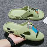 Mens Slide Large Size Summer Fish Mouth Beach Sandals Men'S Slippers