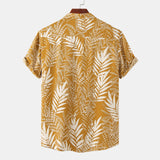Camp Collar Shirt Printed Short Sleeve Shirt