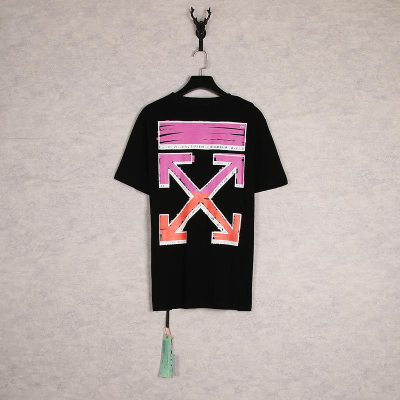 Off White Tshirt Short Sleeve Ow Men'S Cotton Color Arrow Owt