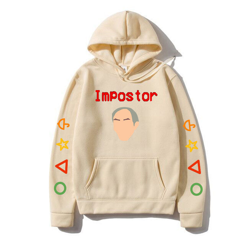 Squid Game Costume Autumn and Winter Squid Loose Casual Hooded Sweater