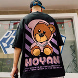 Men T-Shirts Loose Printed Oversize Half Sleeve
