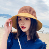 Summer Hats Women's Summer Foldable Woven Straw Hat