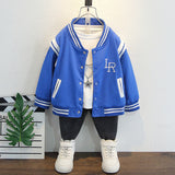 Toddler Boys Jackets Boys' Jacket Spring and Autumn Baseball Uniform