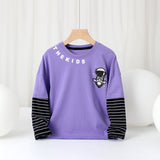 Children Long Sleeve Shirts Children's Clothing Spring and Autumn Long Sleeve Boys' T-shirt