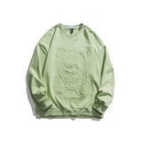 Crew Neck Sweatshirts Men's Autumn Sweater Loose Solid Color Top Men