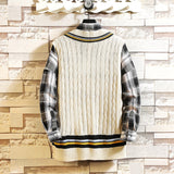 Men's Jackets Men's Sweater Sleeveless Spring and Autumn Sweater