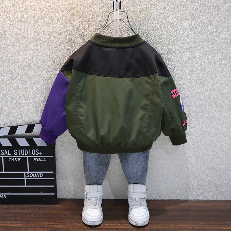 Toddler Boys Jackets Boys' Jacket Spring Baseball Uniform