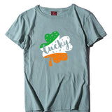 Valentine 'S Day T Shirt Large Size T-shirt Men 'S And Women 'S Short Sleeve Lucky Printed Summer