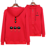 Squid Game Costume Couple Hoodie Casual Zipper Sweater for Men and Women