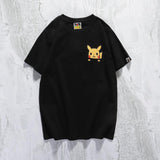 Bathing Ape T Shirt Summer Casual Cartoon Anime Pullover Short Sleeve Round Neck T-shirt