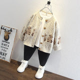 Toddler Boys Sweater Boys' Autumn Cardigan Children Bear Sweater