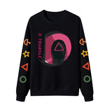 Squid Game Costume Sweatshirt Crew Neck Casual Sweatshirt for Men and Women