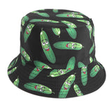 Bucket Hat Fishing Cap Cotton Print Fisherman Hat Printing Men and Women Outdoor Leisure