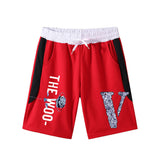 Vlone Shorts Letter Large V Printed Men'S Casual Shorts Summer Loose