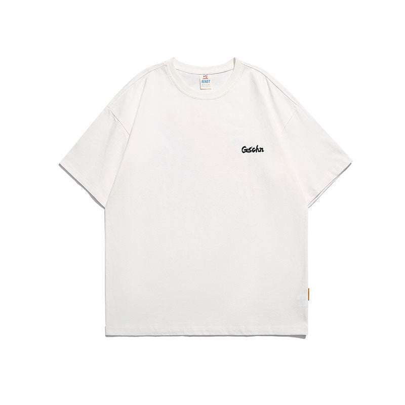 Men T Shitrs Color Graffiti Printing