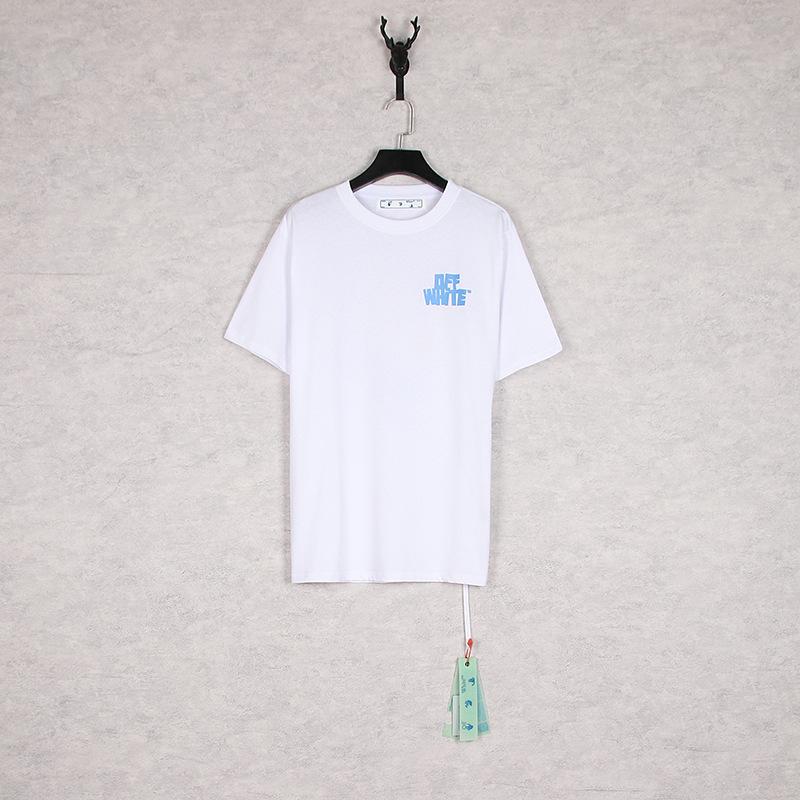 Off White T Shirt Ow Short Sleeve Tshirt Men'S Cotton Arrow Print Owt