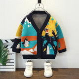 Toddler Boys Jackets Boys Autumn Clothing Sweater Cardigan Autumn