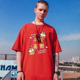Men T-shirt Half-Sleeved Loose Printing