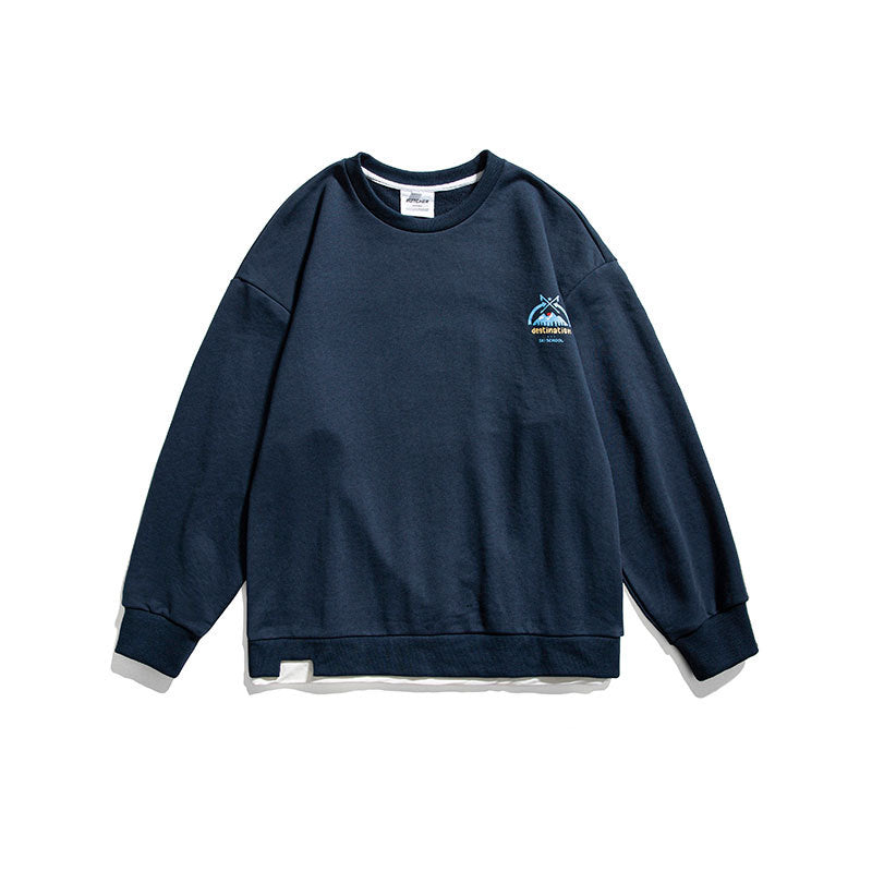 Crew Neck Sweatshirts for Men's Autumn Fashion Sports Sweater
