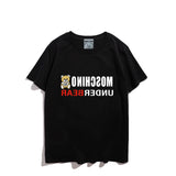 Moschino T Shirt Teddy Bear Pattern Quick-Drying Loose Short Sleeve