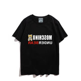 Moschino T Shirt Teddy Bear Pattern Quick-Drying Loose Short Sleeve