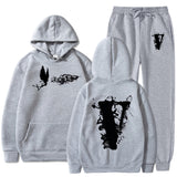 Vlone T Shirts & Shorts 2 Piece Set Sports Leisure Pullover Sweater Hooded