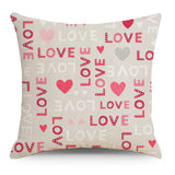 Valentine's Day Pillow Covers 4 Piece Random Styles Together, Love Festival Home Pillow Cushion Cover