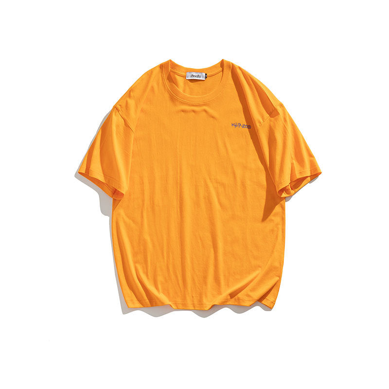 Men T Shitrs Flowers Graphic Print Crew Neck