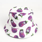 Bucket Hat Fishing Cap Cotton Print Fisherman Hat Printing Men and Women Outdoor Leisure