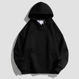 Men Hoodie Heavy Thickening Solid Color Hooded Sweater Loose Casual