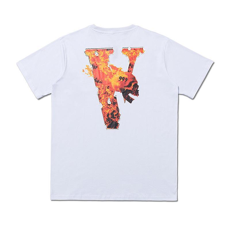Vlone Summer Printed Short Sleeve Loose Oversized Tshirt