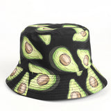 Bucket Hat Fishing Cap Cotton Print Fisherman Hat Flower Fashion Basin Hat for Men and Women Casual Sun Hat