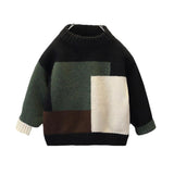 Toddler Boys Sweater Boys' Sweater Autumn and Winter Knitted Loose